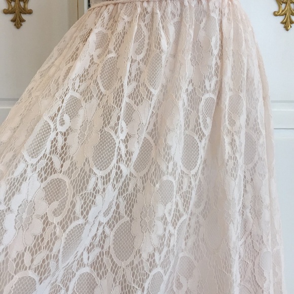Pretty, Baby Pink, Lace Allure Bridals Dress - Picture 4 of 8